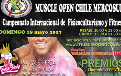 Invitación Copa Merco Sur Muscle Open Chile 2017