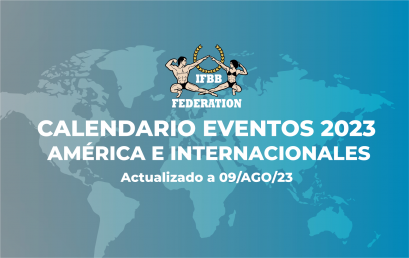 Calendario de competencias Internacionales y de Sudamérica 2023